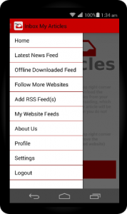 Inbox My Articles Android RSS Reader with Offline Capability